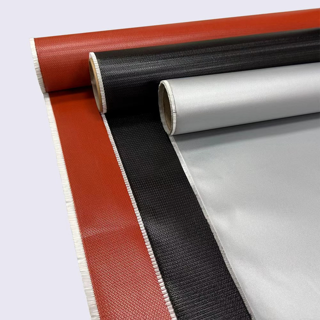 RUISHUN silicone coated fiberglass fabric roll for high temperature applications