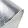 Close-up of RUISHUN Aluminium Foil Fiberglass Fabric showing foil layer and fiberglass weave