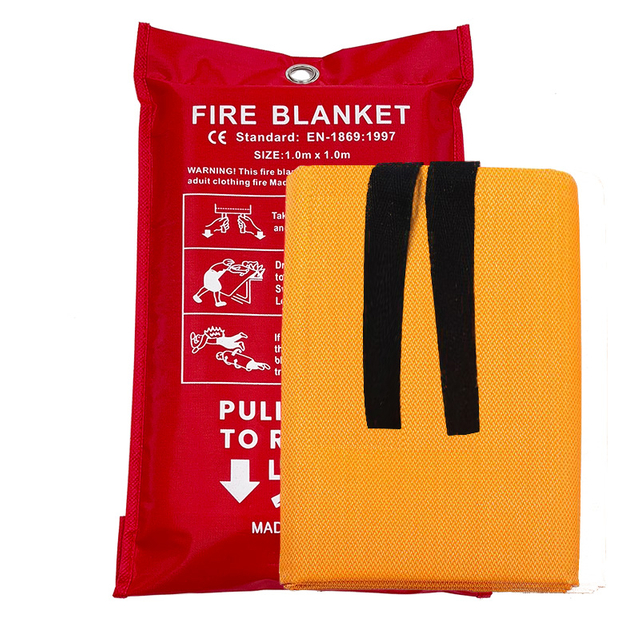 Silicone-Coated Fire Blanket